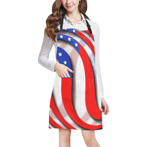Flag of United States of America All Over Print Apron