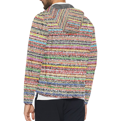 Patterns of colorful lines Unisex All Over Print Windbreaker (Model H23)