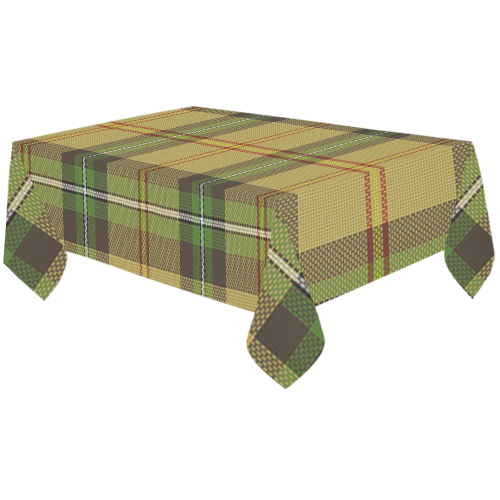 Saskatchewan tartan Cotton Linen Tablecloth 60"x120"