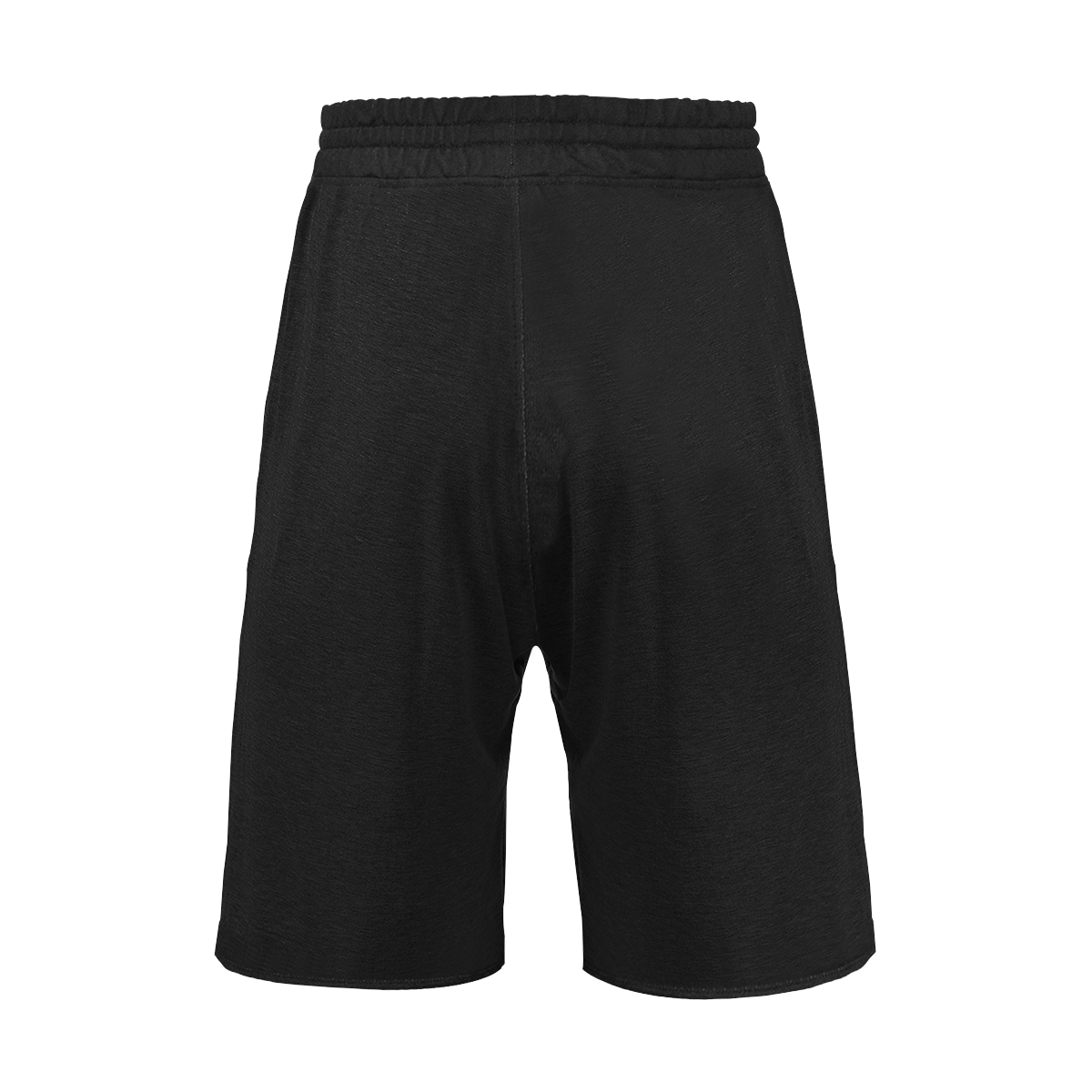Solid Black Men's All Over Print Casual Shorts (Model L23)