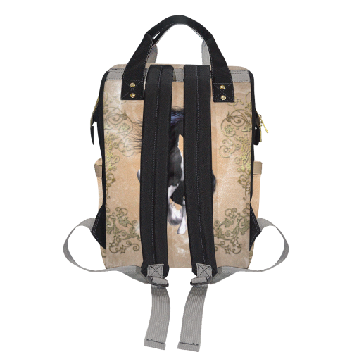 Wonderful horse Multi-Function Diaper Backpack/Diaper Bag (Model 1688)