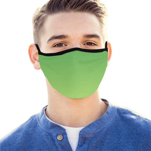 Yellow Green Ombre Mouth Mask