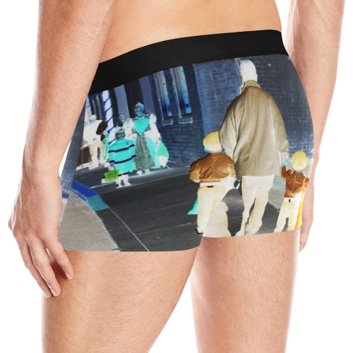 Ghosts roaming the street Men's Boxer Briefs with Merged Design (Model  L10)
