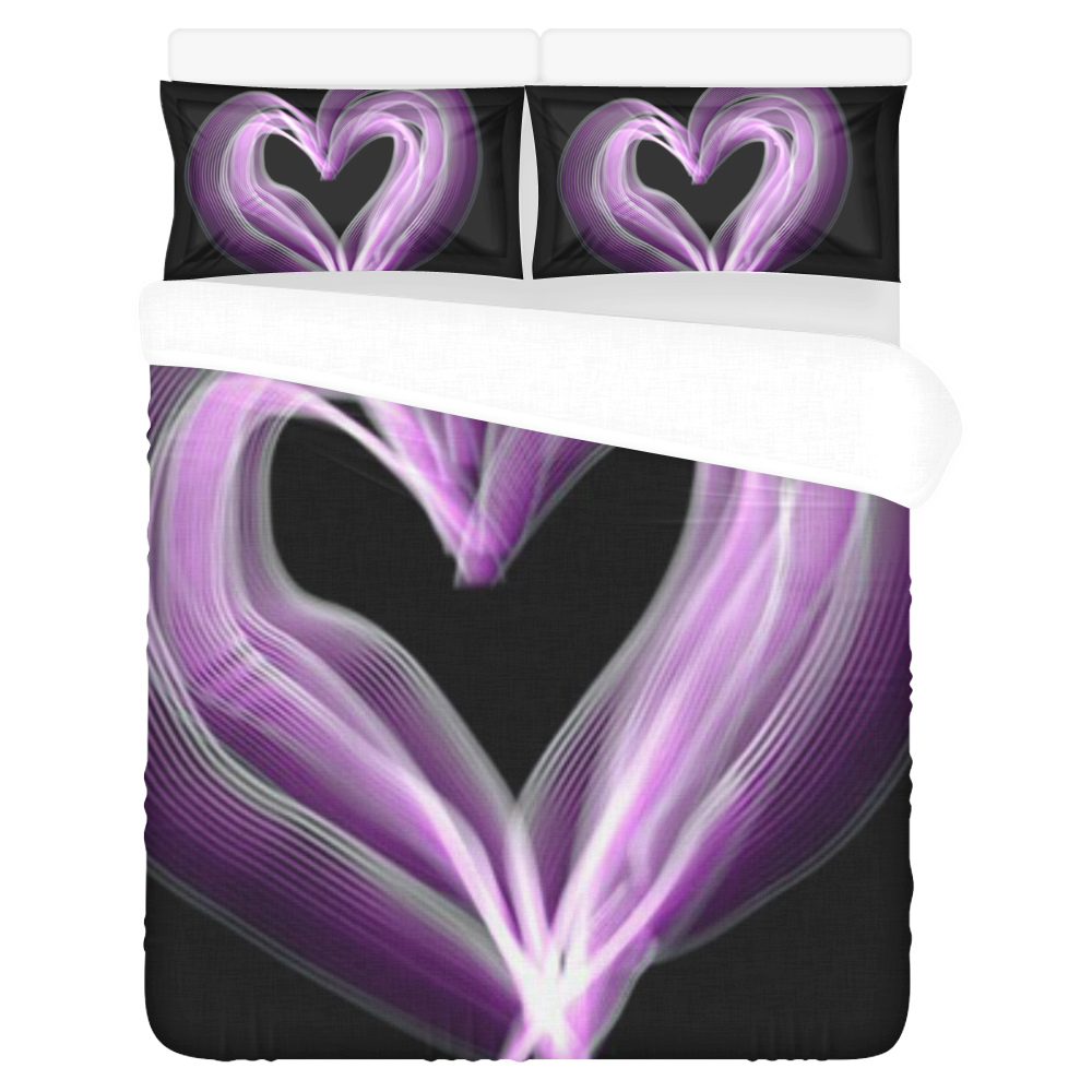 Purple Heart 3-Piece Bedding Set