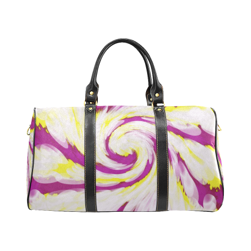 Pink Yellow Tie Dye Swirl Abstract New Waterproof Travel Bag/Small (Model 1639)