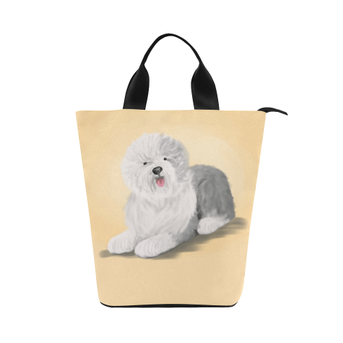 sheepdog-obedience2 Nylon Lunch Tote Bag (Model 1670)