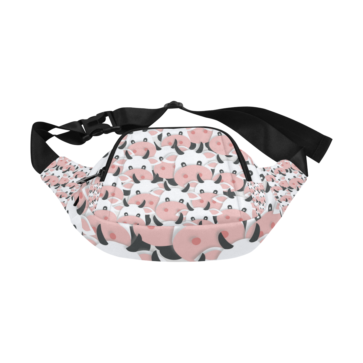 Herd of Cartoon Cows Fanny Pack/Small (Model 1677)