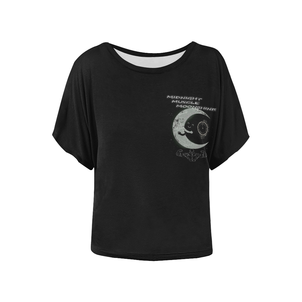 MIDNTMOON Women's Batwing-Sleeved Blouse T shirt (Model T44)