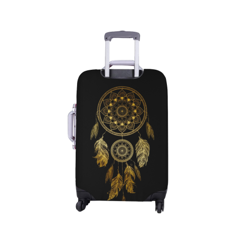 Gold Dreamcatcher Luggage Cover/Small 18"-21"