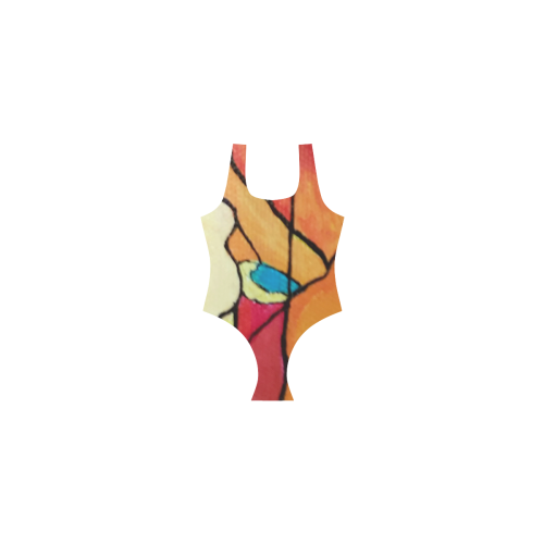 ABSTRACT Vest One Piece Swimsuit (Model S04)