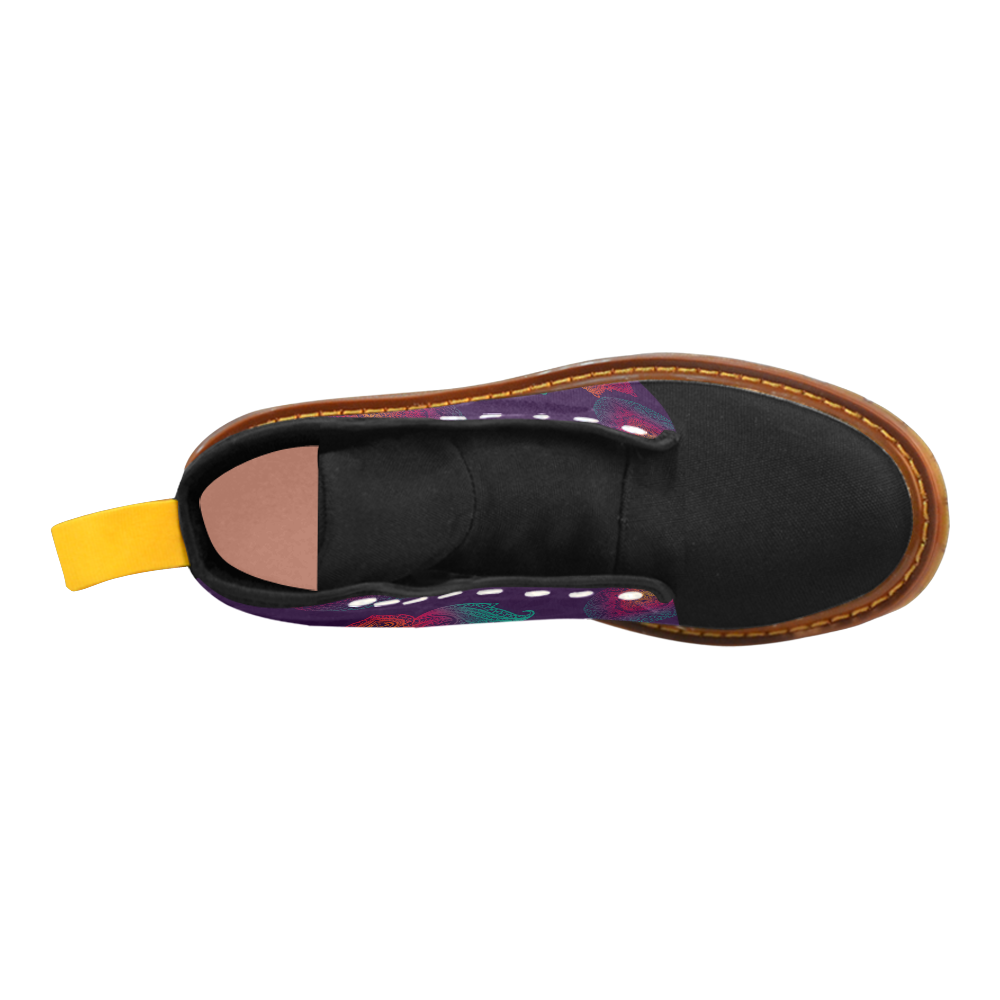 Colorful Mandala Martin Boots For Women Model 1203H