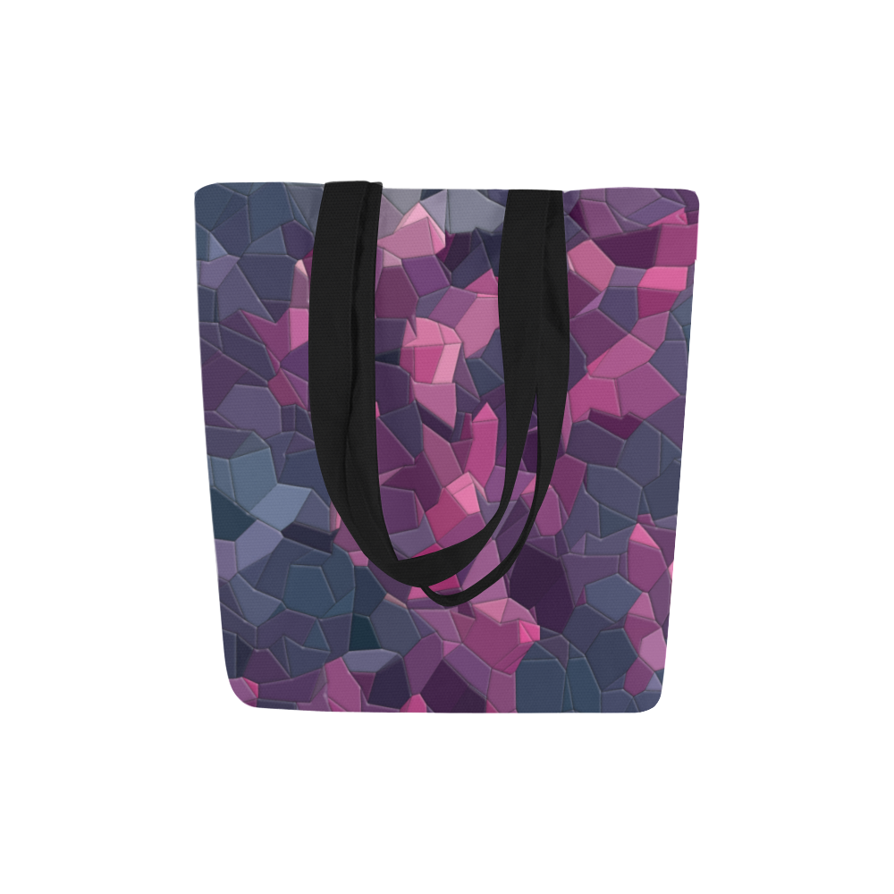 purple pink magenta mosaic #purple Canvas Tote Bag (Model 1657)