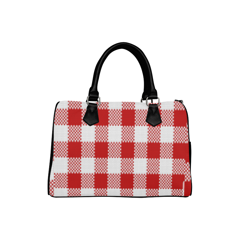 plaidpattern Boston Handbag (Model 1621)