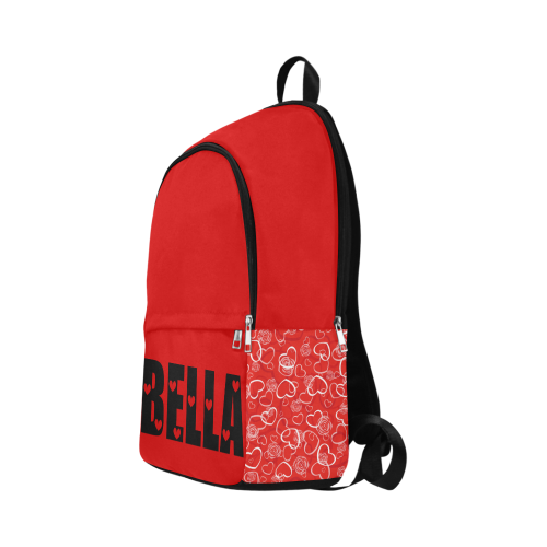 Bella heart background vector Fabric Backpack for Adult (Model 1659)