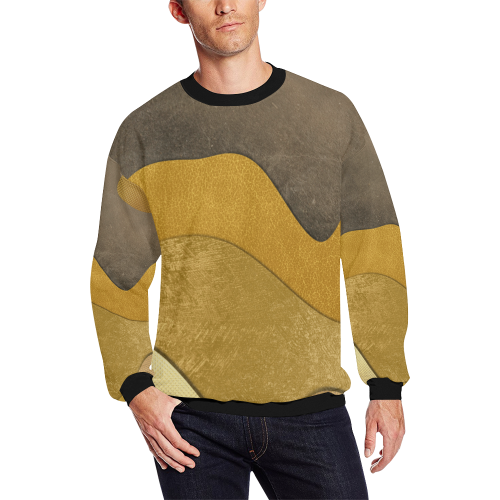 sun space #modern #art All Over Print Crewneck Sweatshirt for Men (Model H18)