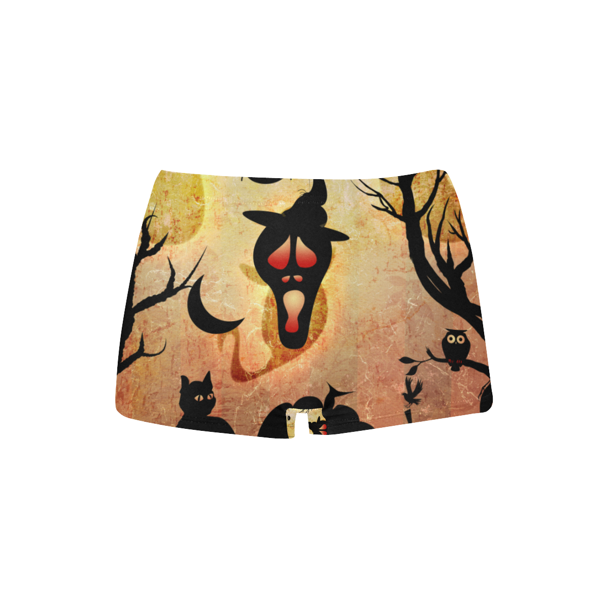 Funny halloween design Women's All Over Print Boyshort Panties (Model L31)