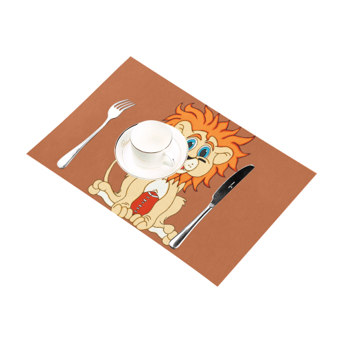 Football Lion Rust Placemat 12''x18''