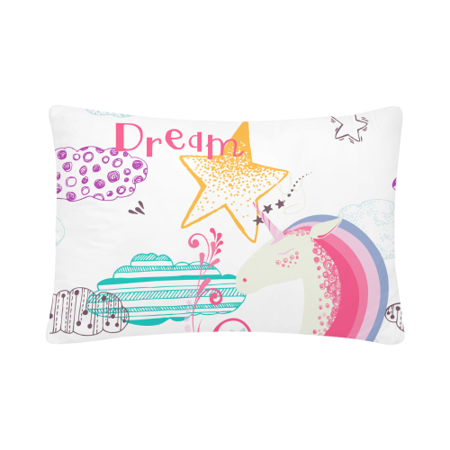 Unicorn Dream Custom Pillow Case 20"x 30" (One Side) (Set of 2)