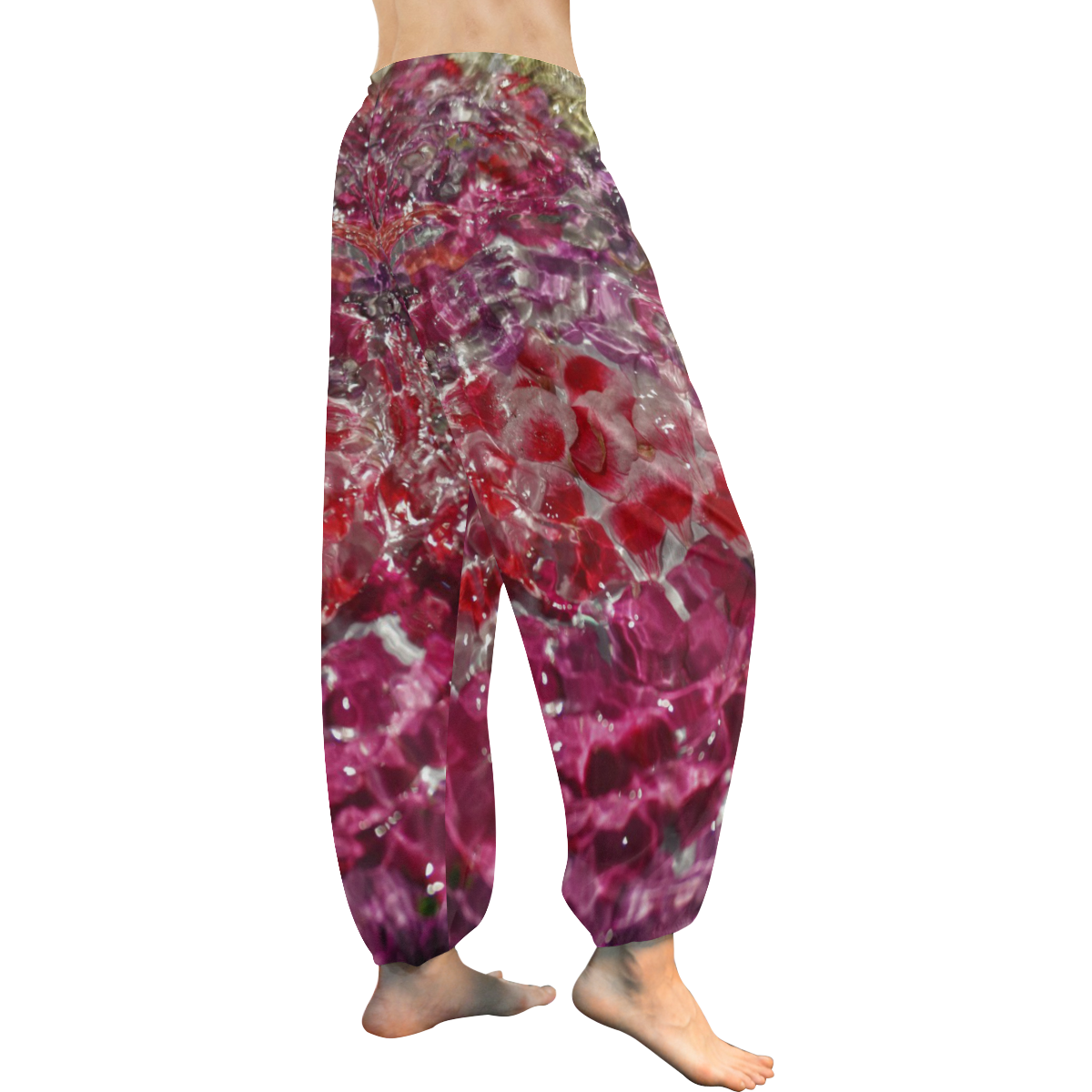 Petal Mania 2 Women's All Over Print Harem Pants (Model L18)