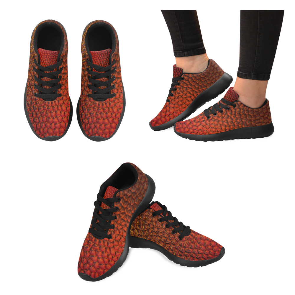 Solder Snake Skin by Jera Nour Women's Running Shoes/Large Size (Model 020)