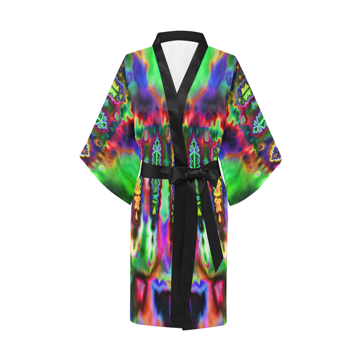 Fractal Acid Bunting Kimono Robe