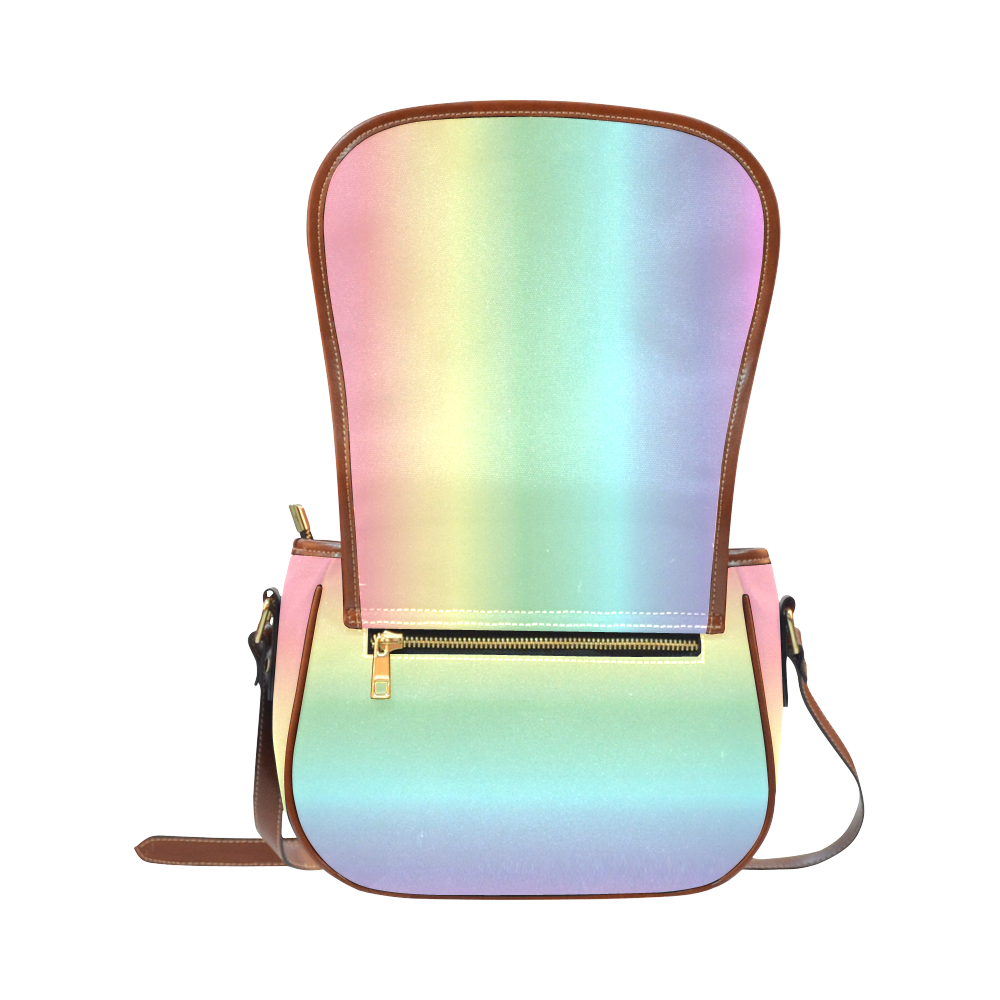 Pastel Rainbow Saddle Bag/Large (Model 1649)