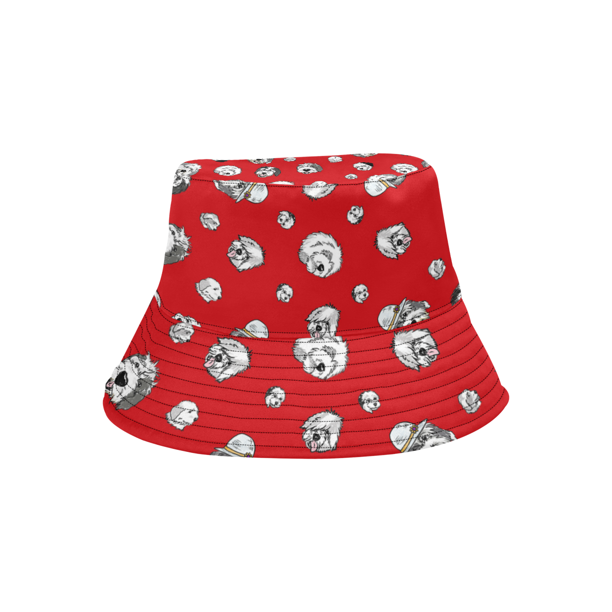 SHEEPIE HEADS red All Over Print Bucket Hat