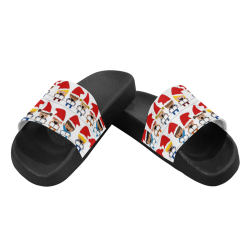 Christmas Carol Singers Women's Slide Sandals (Model 057)