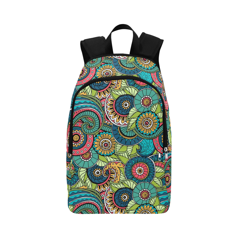 Mandala Pattern Fabric Backpack for Adult (Model 1659)