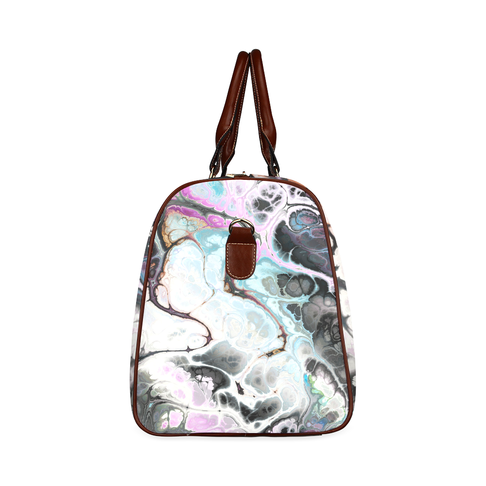 Colorful Marble Design Waterproof Travel Bag/Small (Model 1639)