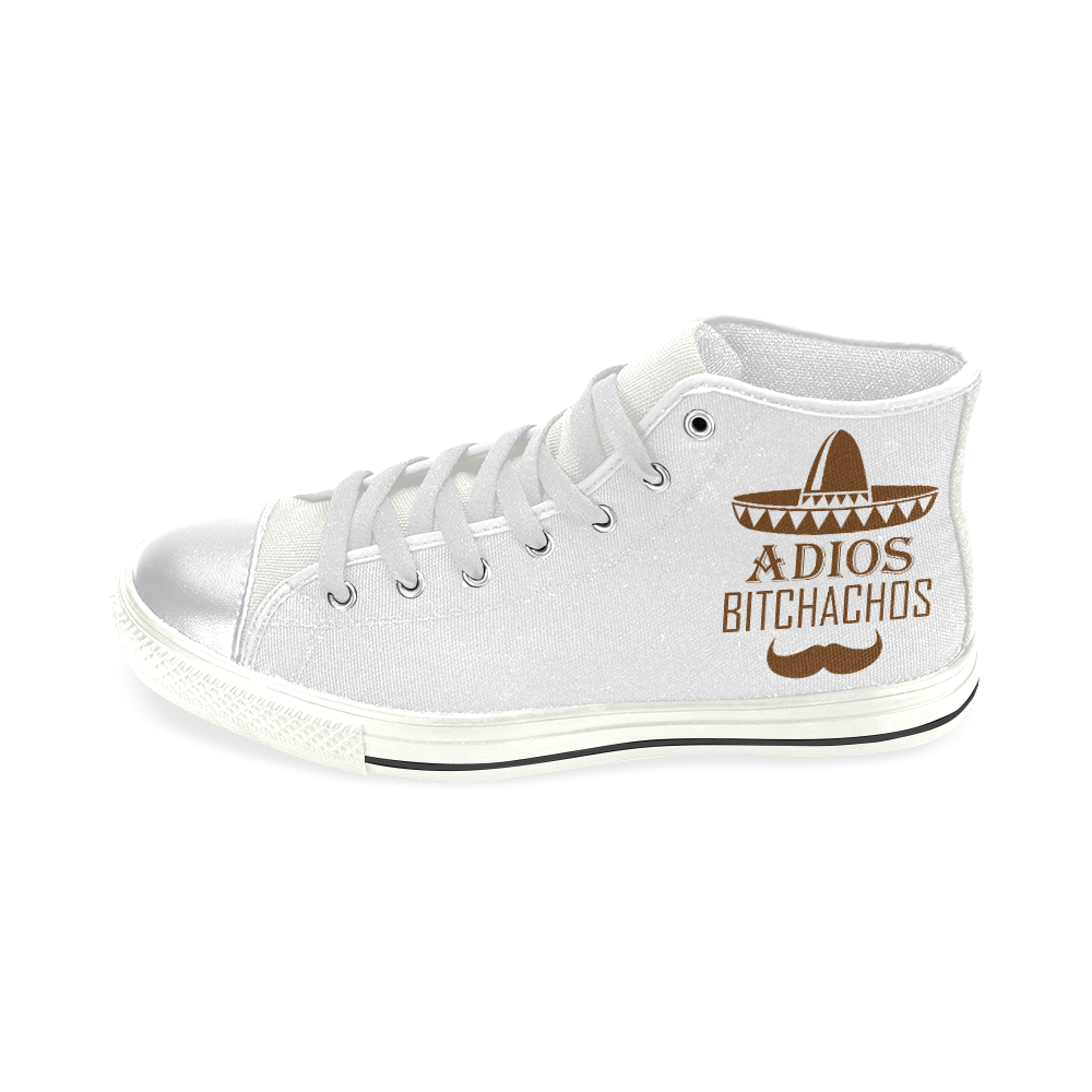 Adios Bitchachos Women's Classic High Top Canvas Shoes (Model 017)