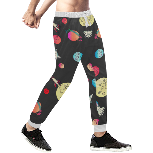 Galaxy Pants Men's All Over Print Sweatpants (Model L11)