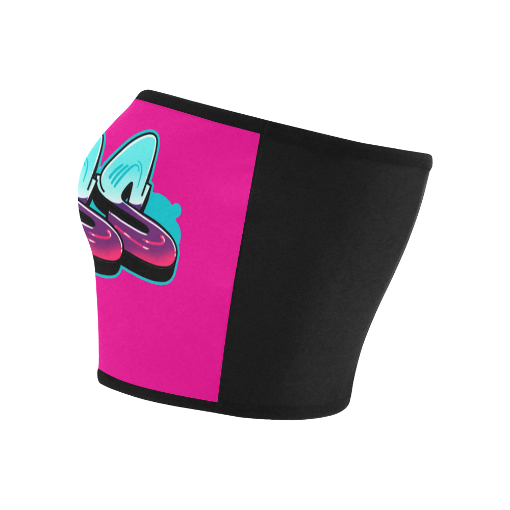 Graffiti Boss Pink Bandeau Top