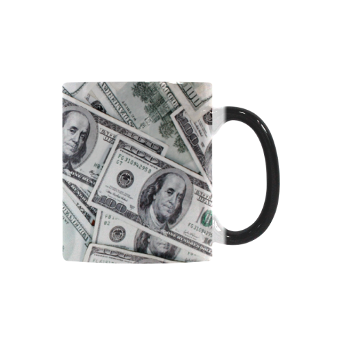 Cash Money / Hundred Dollar Bills Custom Morphing Mug
