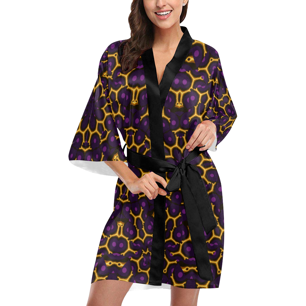 Evening Flora Kimono Robe