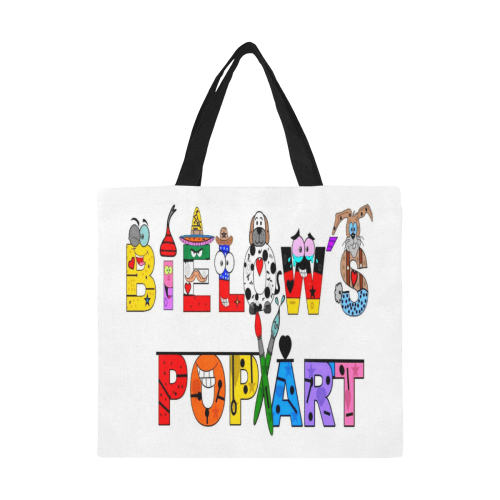 Pop Art by Nico Bielow All Over Print Canvas Tote Bag/Large (Model 1699)