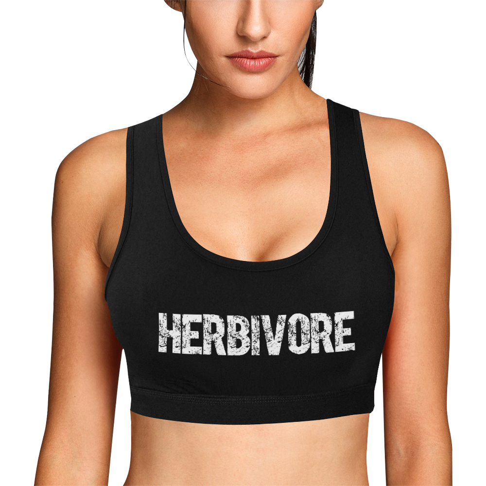 Herbivore (vegan) Women's All Over Print Sports Bra (Model T52)