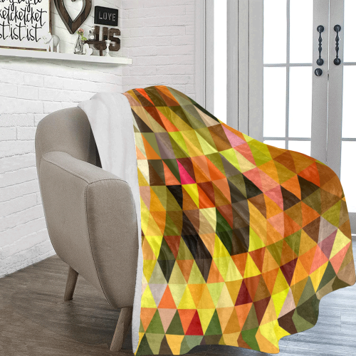 Fall Mosaic Ultra-Soft Micro Fleece Blanket 70''x80''