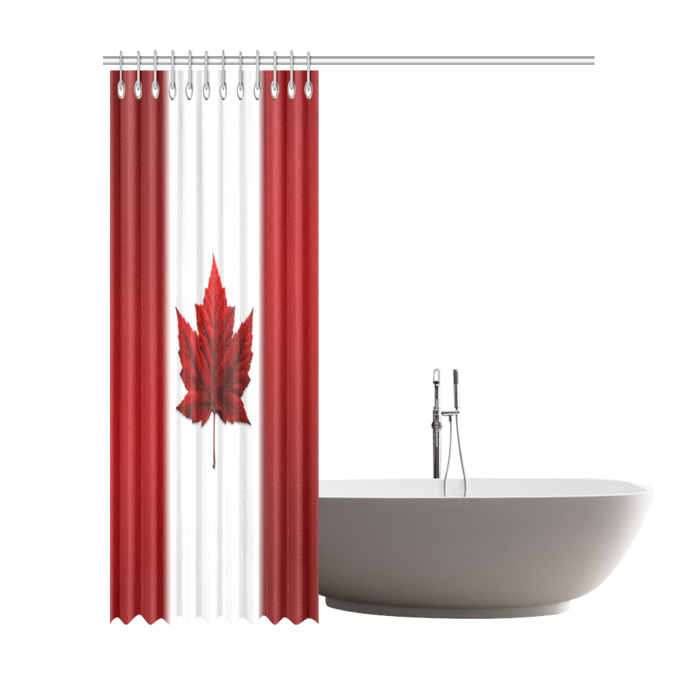 Canada Flag Shower Curtain 72"x84"