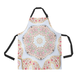 Love and Romance Heart Shaped Sugar Cookies All Over Print Apron