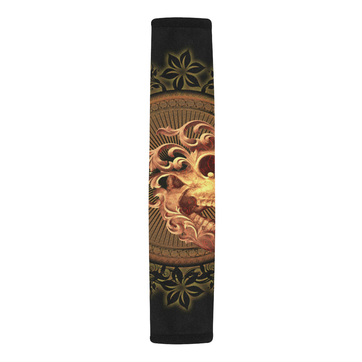 Amazing skull with floral elements Car Seat Belt Cover 7''x12.6''