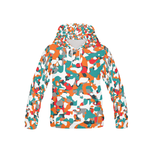 POP ART CAMOUFLAGE 1 All Over Print Hoodie for Kid (USA Size) (Model H13)