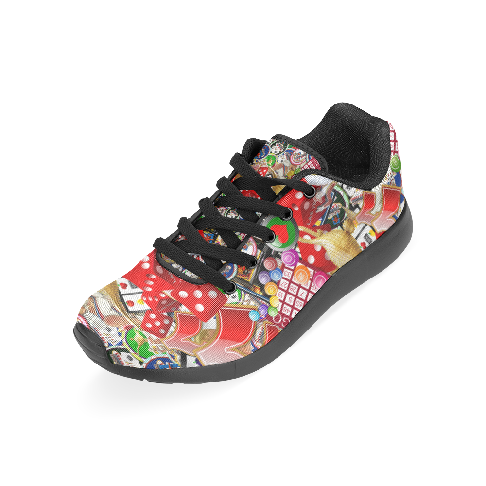 Gamblers Delight - Las Vegas Icons Women's Running Shoes/Large Size (Model 020)