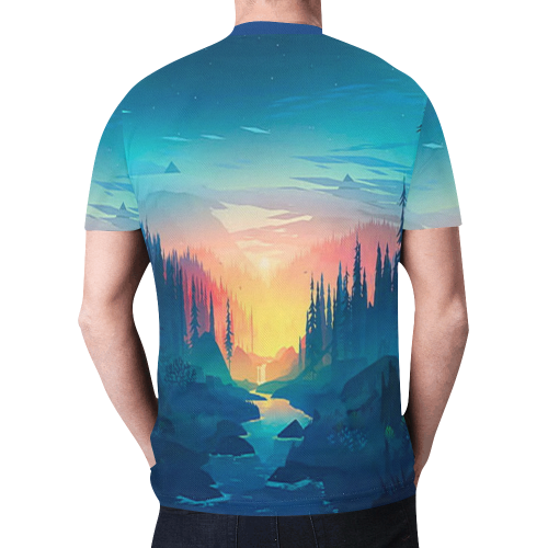 Nature Outdoor Art New All Over Print T-shirt for Men (Model T45)