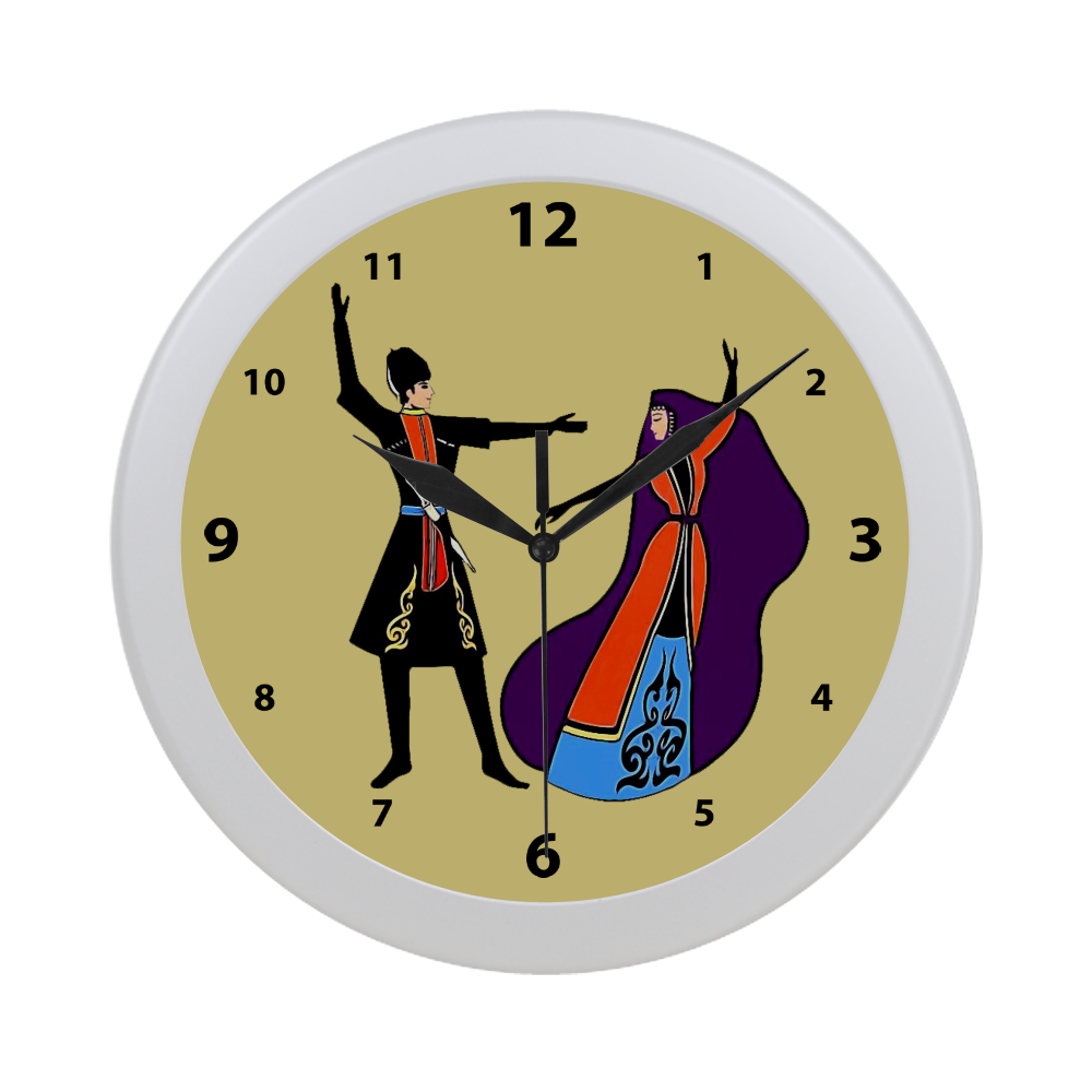 Armenian Folk Dance Circular Plastic Wall clock