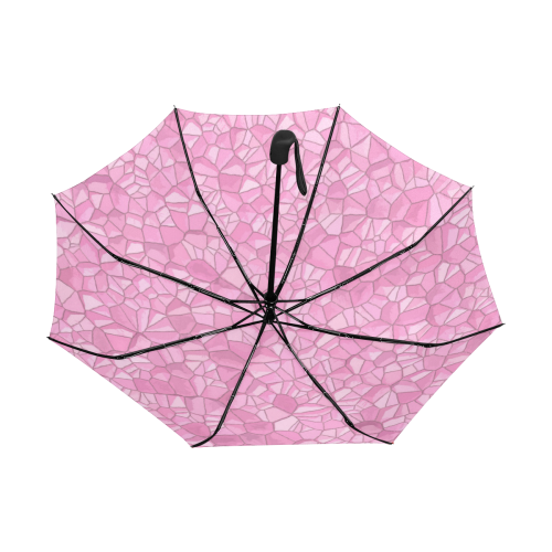 Pink Crystals Anti-UV Auto-Foldable Umbrella (Underside Printing) (U06)