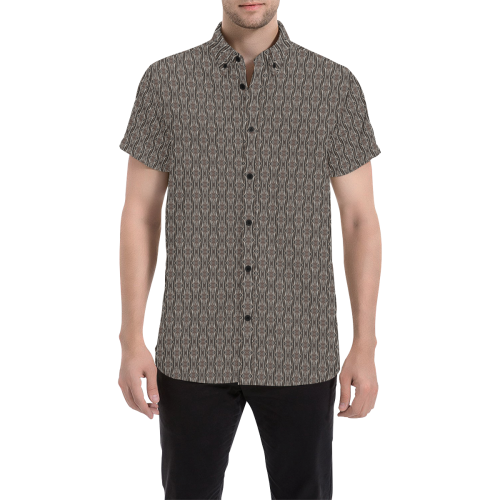 Model #88c| Men's All Over Print Short Sleeve Shirt (Model T53)