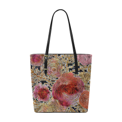 Watercolor Flowers2 Euramerican Tote Bag/Small (Model 1655)