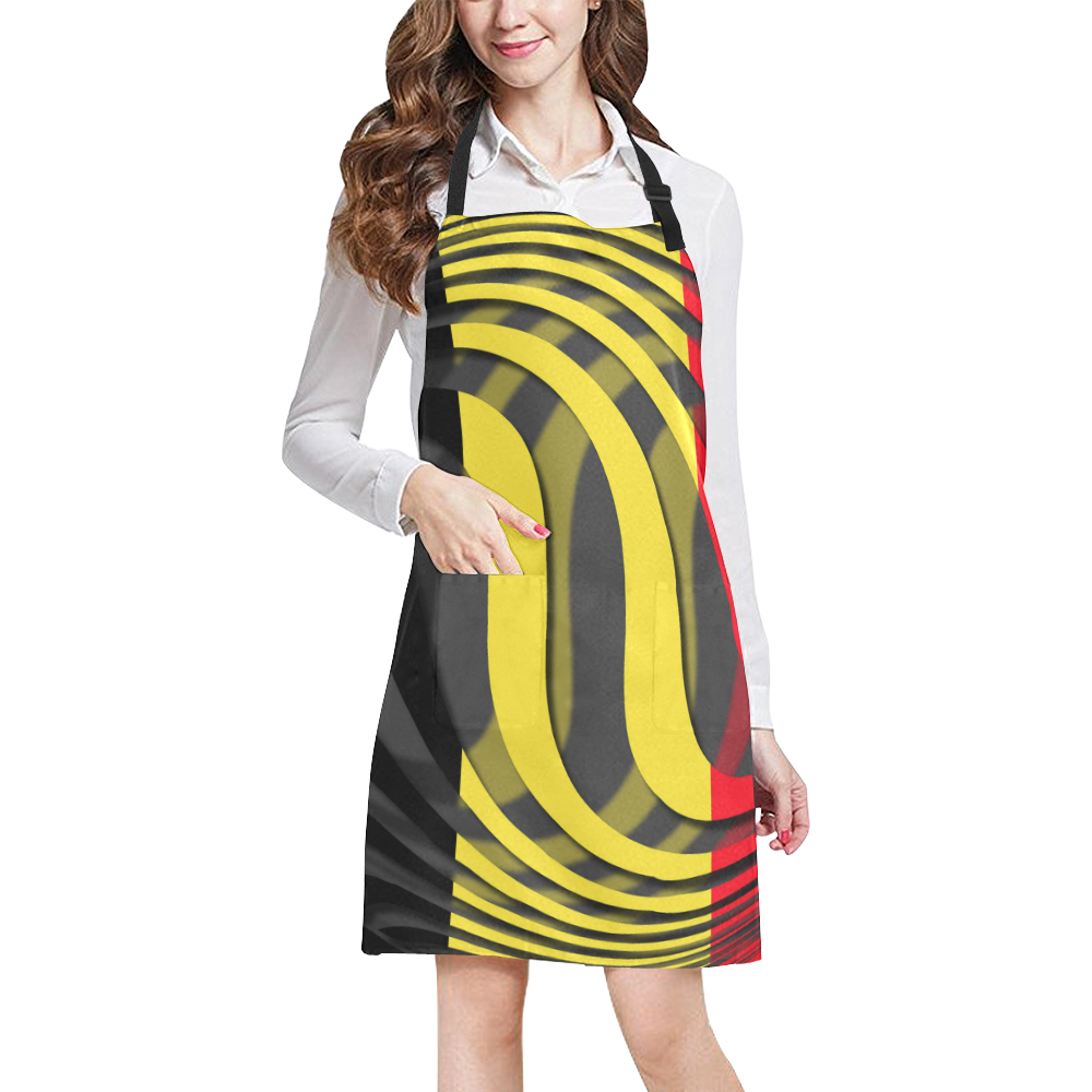 The Flag of Belgium All Over Print Apron