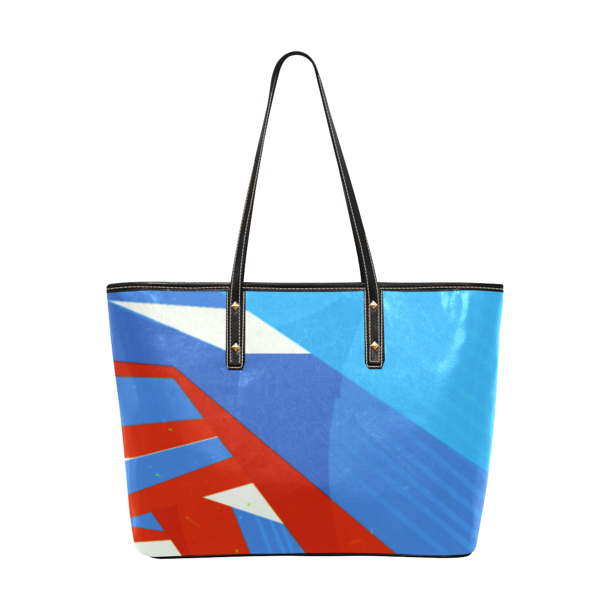 Abstract Pop Art v3 Chic Leather Tote Bag (Model 1709)